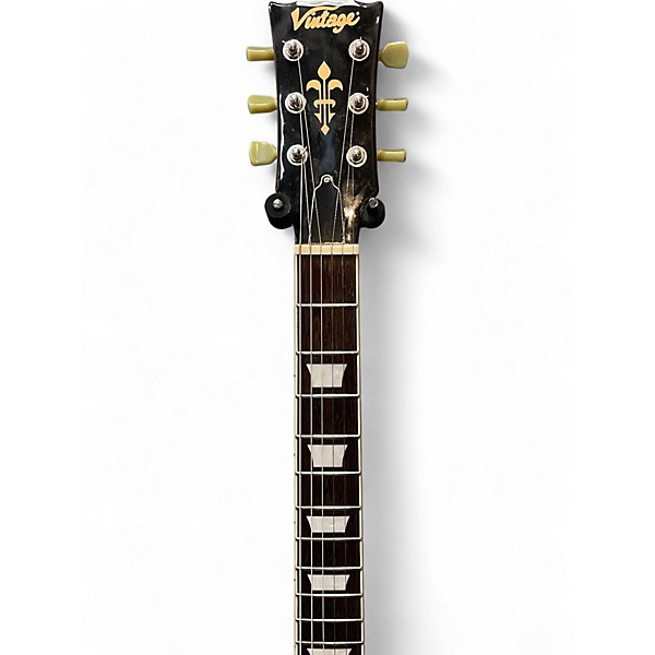 Used Vintage v100gt Gold Top Solid Body Electric Guitar