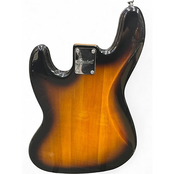 Used Squier Affinity Jazz Bass 2 Color Sunburst Electric Bass Guitar