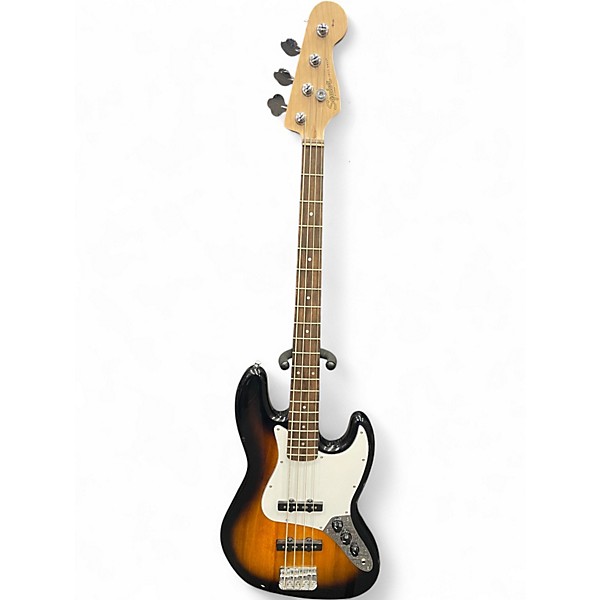 Used Squier Affinity Jazz Bass 2 Color Sunburst Electric Bass Guitar