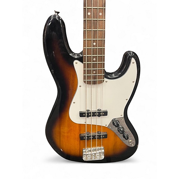 Used Squier Affinity Jazz Bass 2 Color Sunburst Electric Bass Guitar