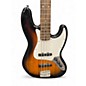 Used Squier Affinity Jazz Bass 2 Color Sunburst Electric Bass Guitar