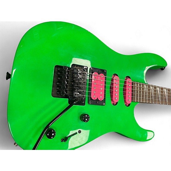 Used Jackson X Series Dinky DK3XR Neon Green Solid Body Electric Guitar