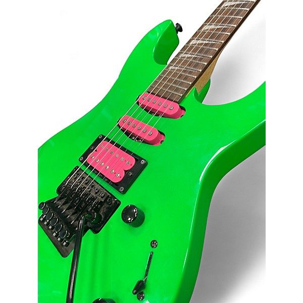 Used Jackson X Series Dinky DK3XR Neon Green Solid Body Electric Guitar