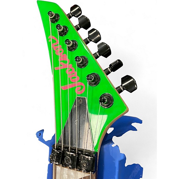 Used Jackson X Series Dinky DK3XR Neon Green Solid Body Electric Guitar