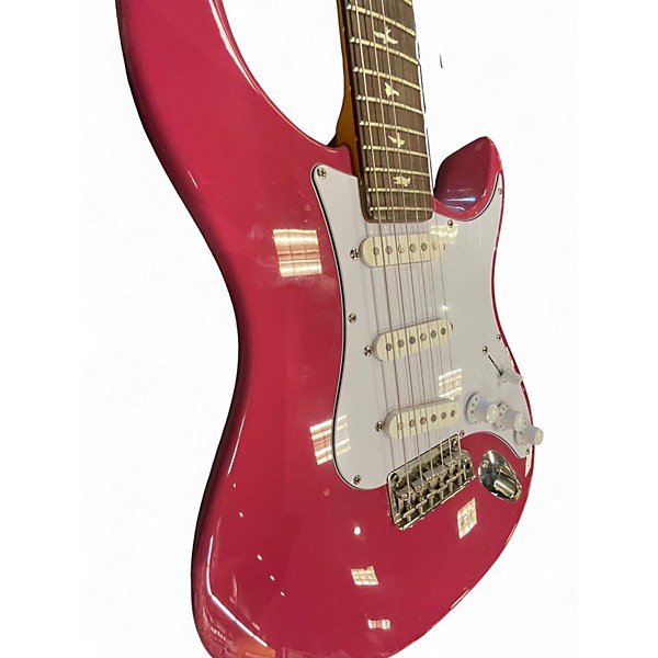 Used PRS SE Silver Sky DRAGON FRUIT Solid Body Electric Guitar