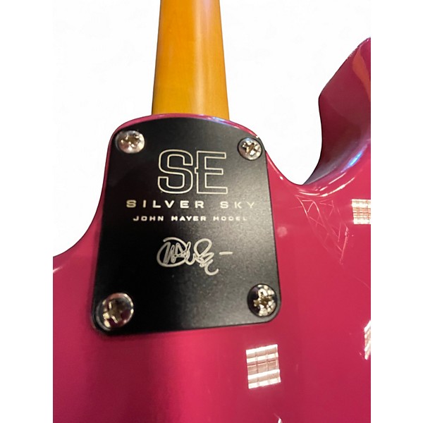 Used PRS SE Silver Sky DRAGON FRUIT Solid Body Electric Guitar