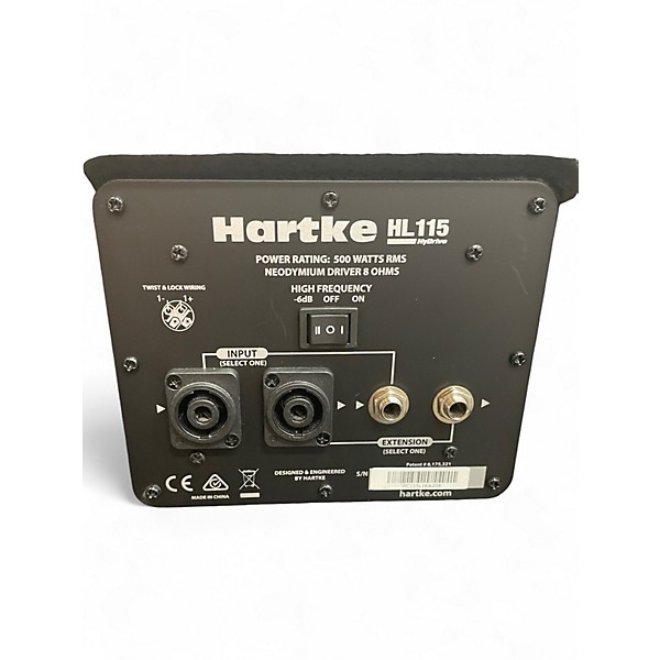 Used Hartke HL115 Hydrive Bass Cabinet