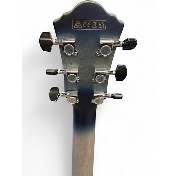 Used Ibanez AEWC400 Blue Sunburst Acoustic Electric Guitar