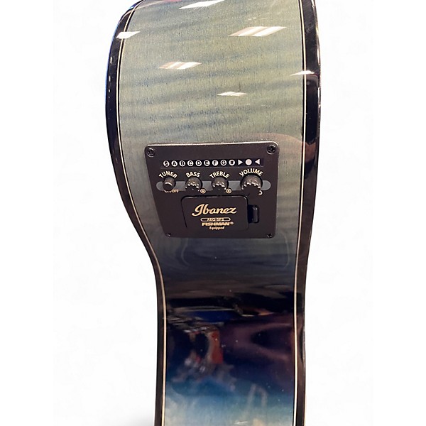 Used Ibanez AEWC400 Blue Sunburst Acoustic Electric Guitar