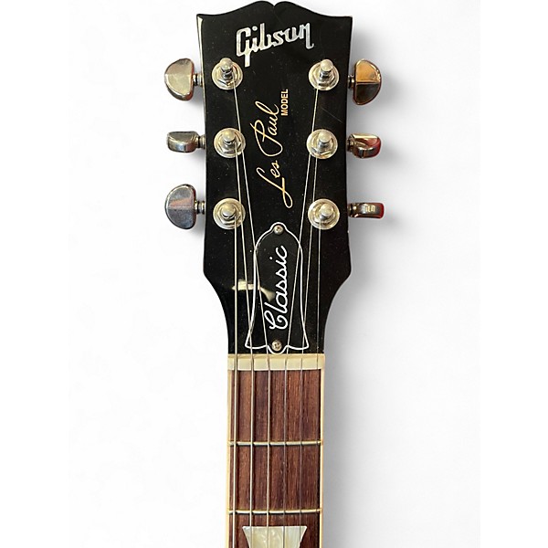 Used Gibson Les Paul Classic Vintage Sunburst Solid Body Electric Guitar