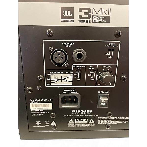 Used JBL 305p mkii pair Powered Monitor