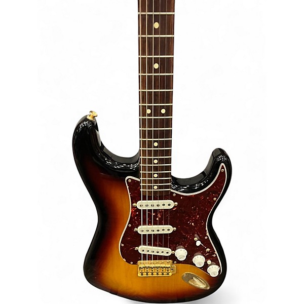 Used Fender Deluxe Stratocaster Sunburst Solid Body Electric Guitar