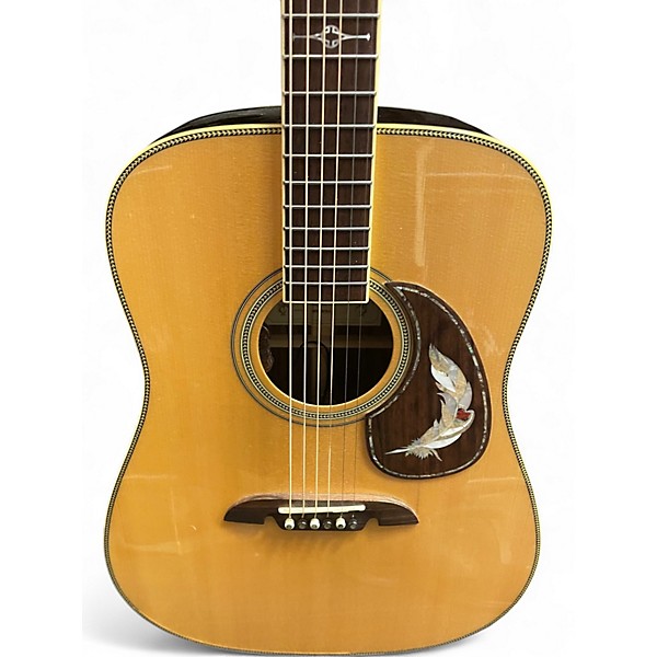 Used Alvarez md70 Natural Acoustic Electric Guitar