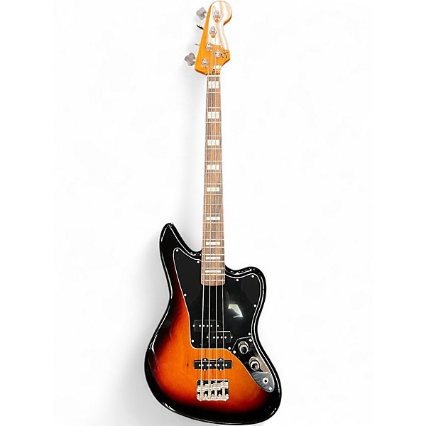 Used Squier Classic Vibe Jaguar 3 Color Sunburst Electric Bass Guitar