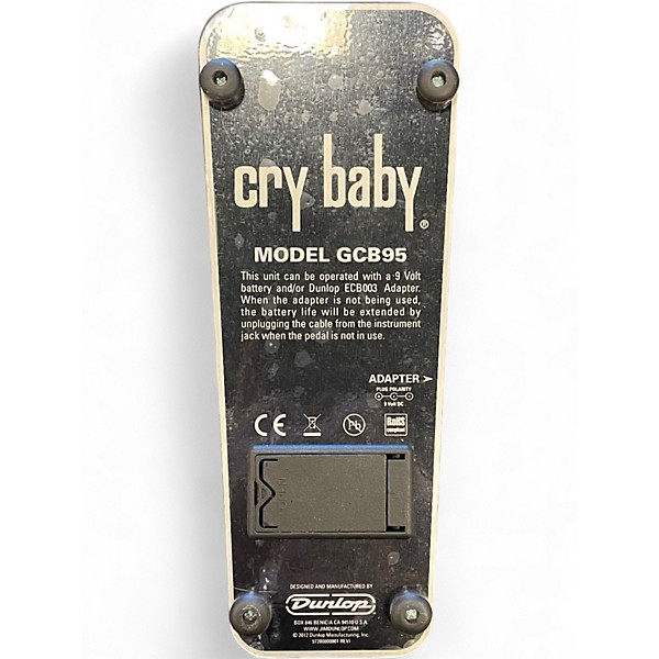 Used Dunlop GCB95 Original Crybaby Wah Effect Pedal