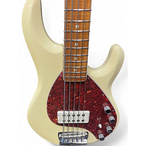 Used Ernie Ball Music Man STINGRAY 5 30TH ANNIVERSARY Cream Electric Bass Guitar