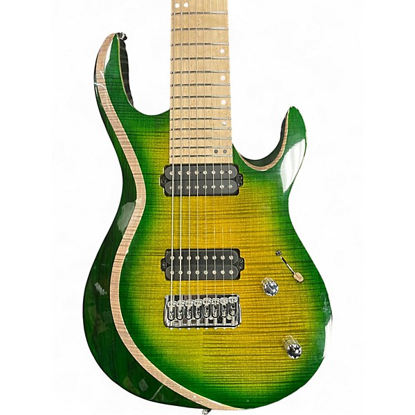 Used Kiesel Aries 8 Blue Green Solid Body Electric Guitar