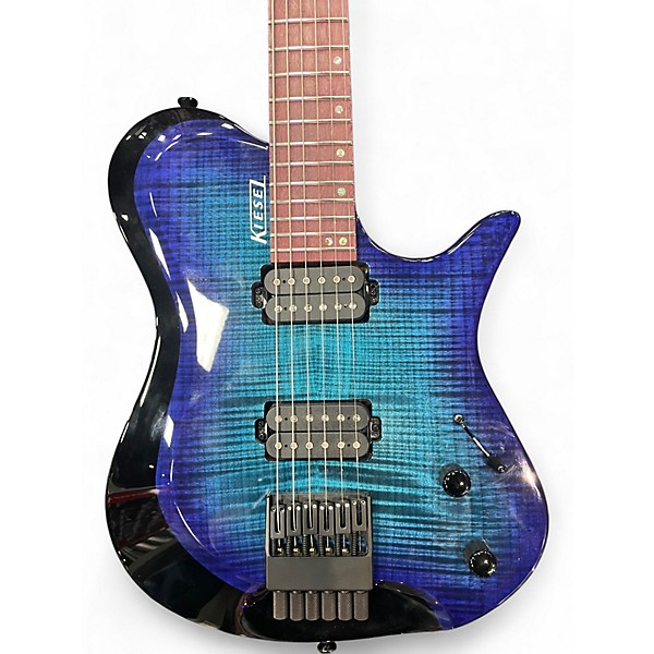 Used Kiesel Zeus Blue Solid Body Electric Guitar