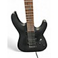 Used Schecter Guitar Research Damien Floyd Rose Black Solid Body Electric Guitar