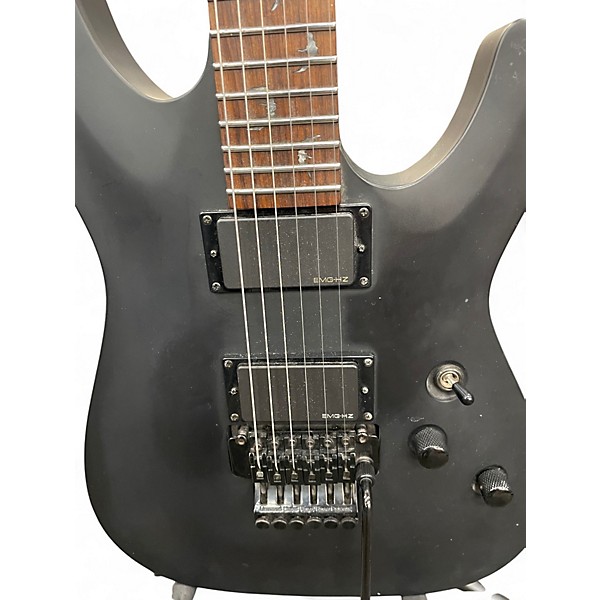 Used Schecter Guitar Research Damien Floyd Rose Black Solid Body Electric Guitar