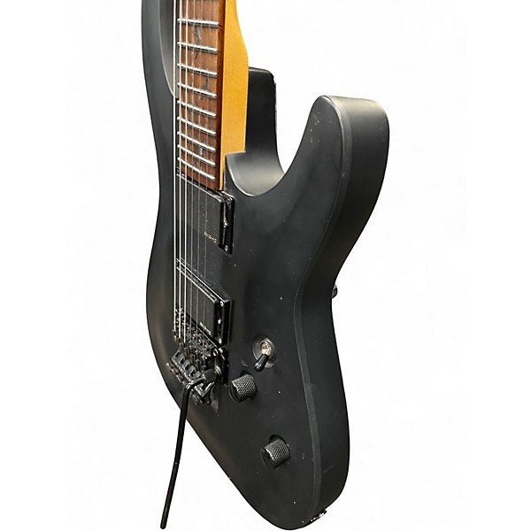 Used Schecter Guitar Research Damien Floyd Rose Black Solid Body Electric Guitar