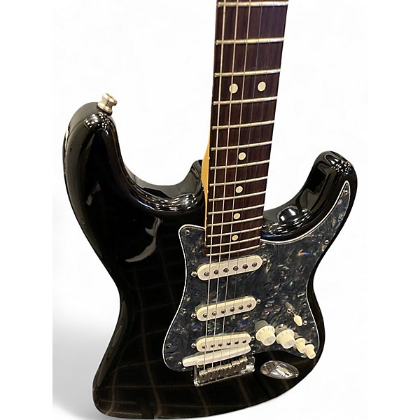 Used Fender VG Stratocaster Black Solid Body Electric Guitar