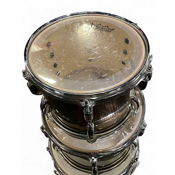 Used Evans 5 Piece PEARL ROADSHOW  Iced Tea Drum Kit