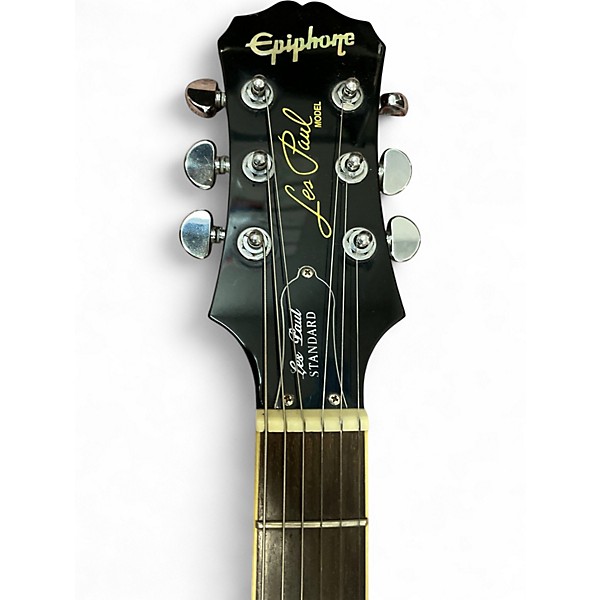 Used 2010 Epiphone Les Paul Standard 2 Color Sunburst Solid Body Electric Guitar