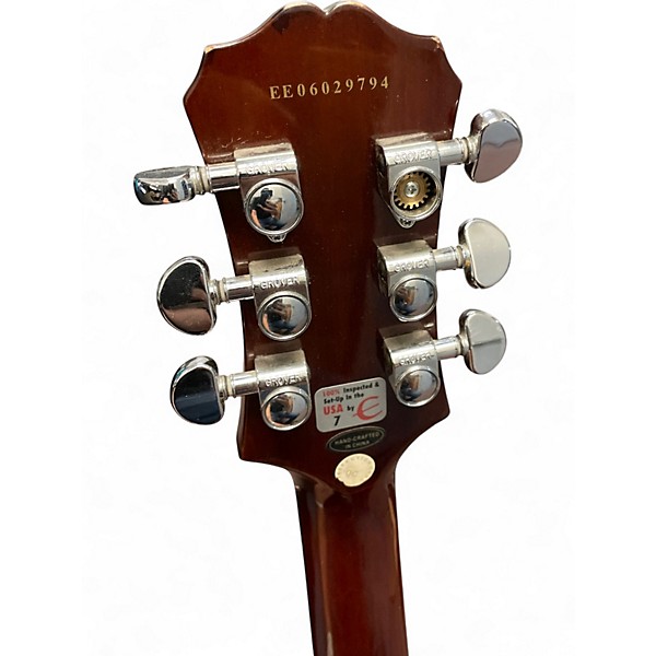 Used 2010 Epiphone Les Paul Standard 2 Color Sunburst Solid Body Electric Guitar