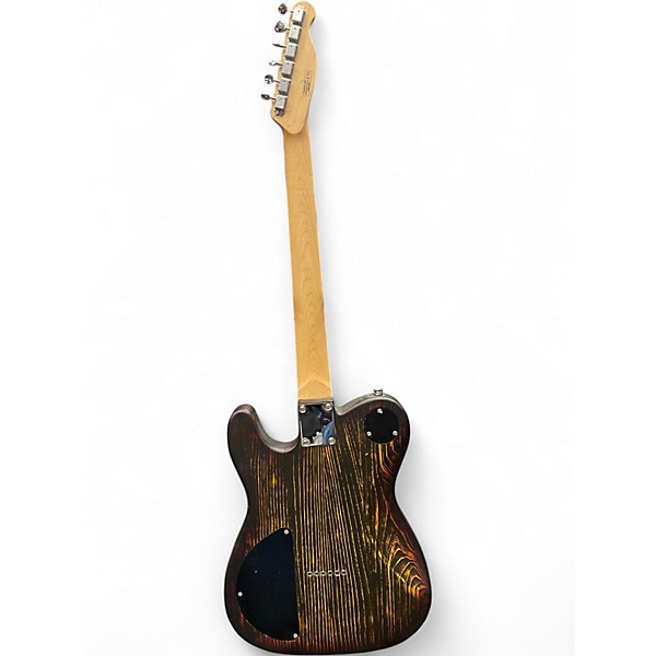 Used Harley Benton T Style Black and Yellow Solid Body Electric Guitar