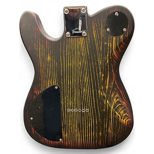 Used Harley Benton T Style Black and Yellow Solid Body Electric Guitar