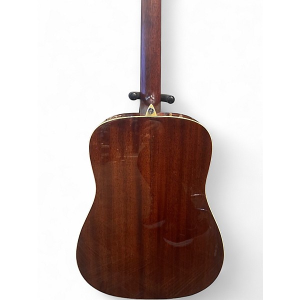 Used Alvarez MD60e Herringbone Natural Acoustic Electric Guitar