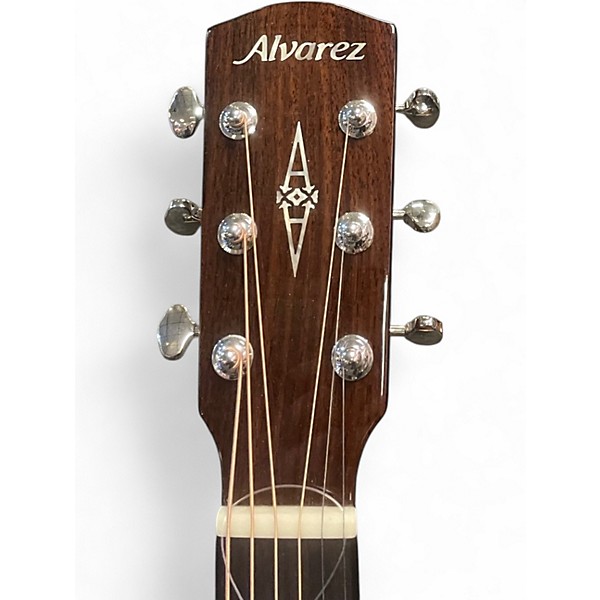 Used Alvarez MD60e Herringbone Natural Acoustic Electric Guitar