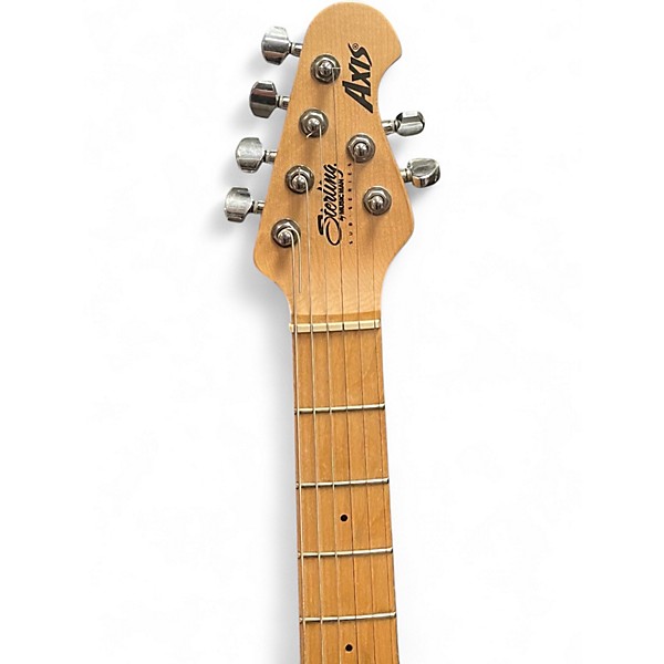 Used Sterling by Music Man Sub AX3 Axis blue fade Solid Body Electric Guitar