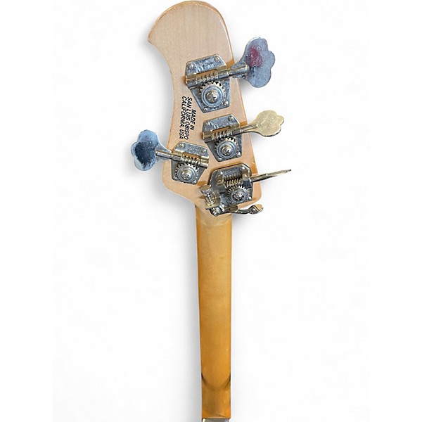 Used 2000s Ernie Ball Music Man Stingray 4 String Silver Electric Bass Guitar