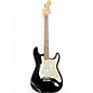 Used Starcaster by Fender Stratocaster Black Solid Body Electric Guitar thumbnail