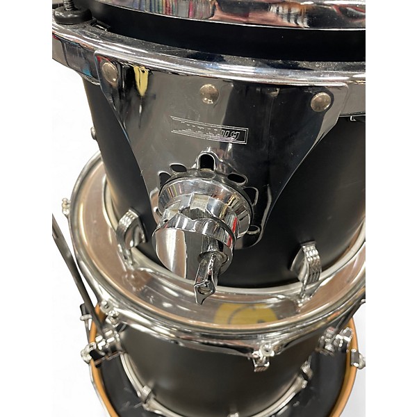 Used Ludwig 5 Piece Accent CS Satin Black Drum Kit