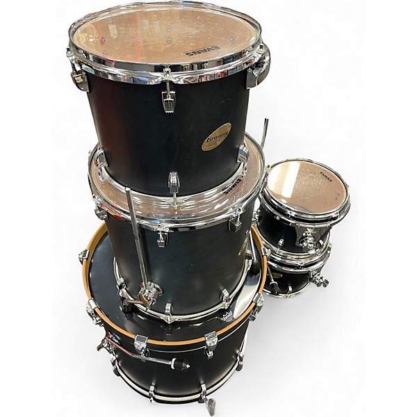 Used Ludwig 5 Piece Accent CS Satin Black Drum Kit