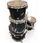 Used Ludwig 5 Piece Accent CS Satin Black Drum Kit