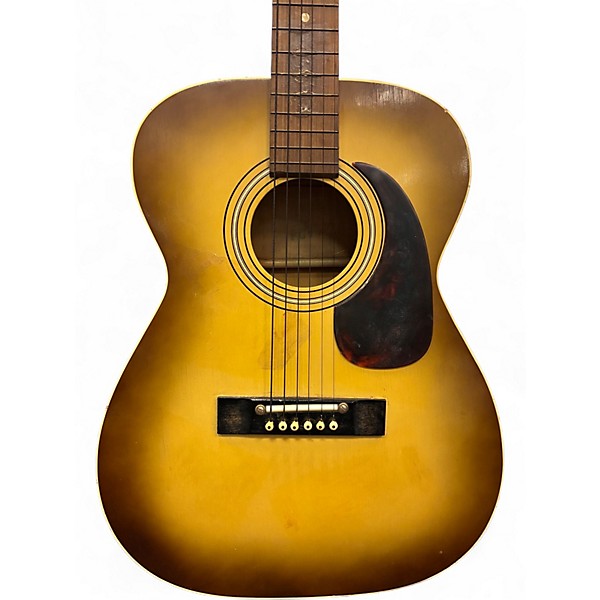 Used Harmony H-6341 Tobacco Sunburst Acoustic Guitar