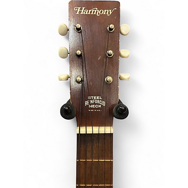 Used Harmony H-6341 Tobacco Sunburst Acoustic Guitar