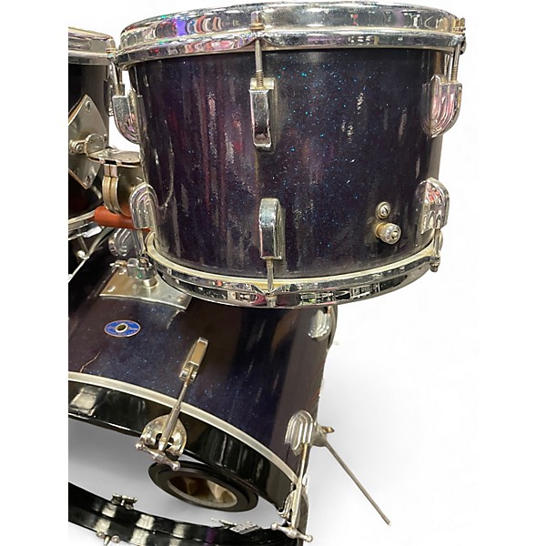 Used Leedy 4 Piece 1965  BLUE SPARKLE PEARL Drum Kit