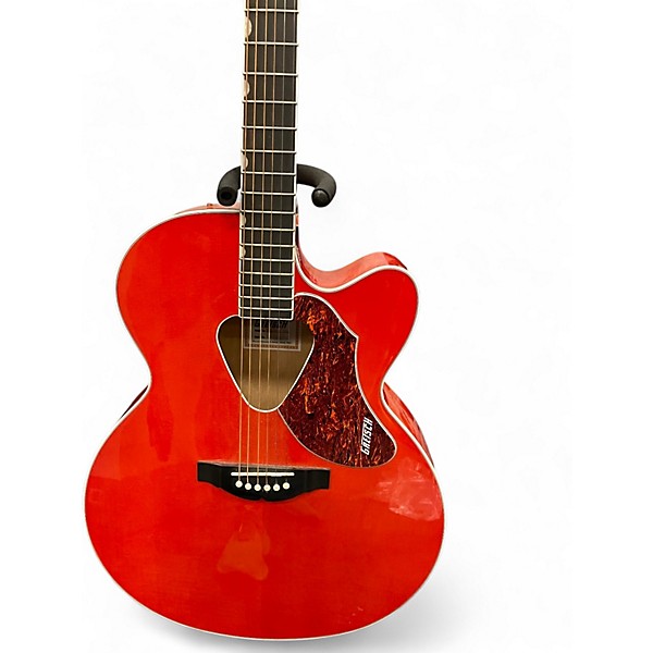 Used Gretsch Guitars G5022CE Rancher Jumbo Red Acoustic Electric Guitar