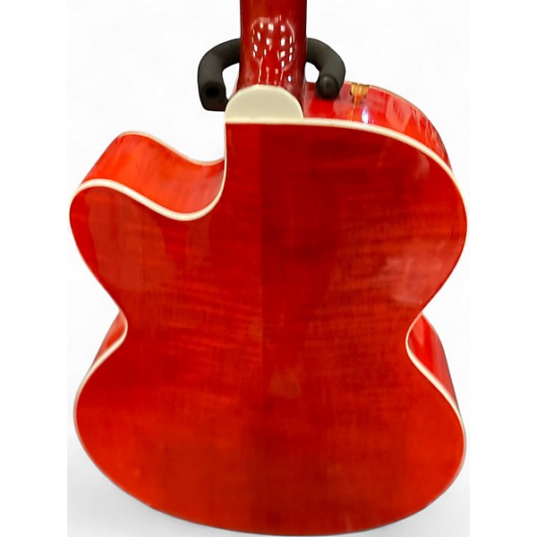 Used Gretsch Guitars G5022CE Rancher Jumbo Red Acoustic Electric Guitar