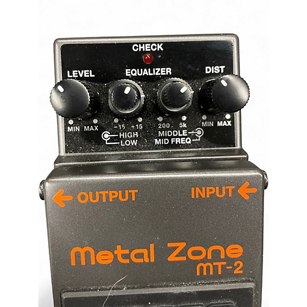 Used BOSS MT2 Metal Zone Distortion Effect Pedal