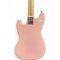 Used Squier Bronco Pink Electric Bass Guitar