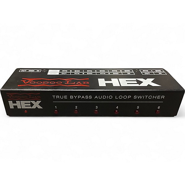 Used Voodoo Lab Hex Audio Loop Switcher Signal Processor