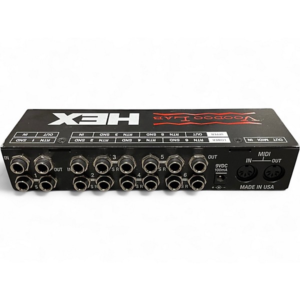 Used Voodoo Lab Hex Audio Loop Switcher Signal Processor