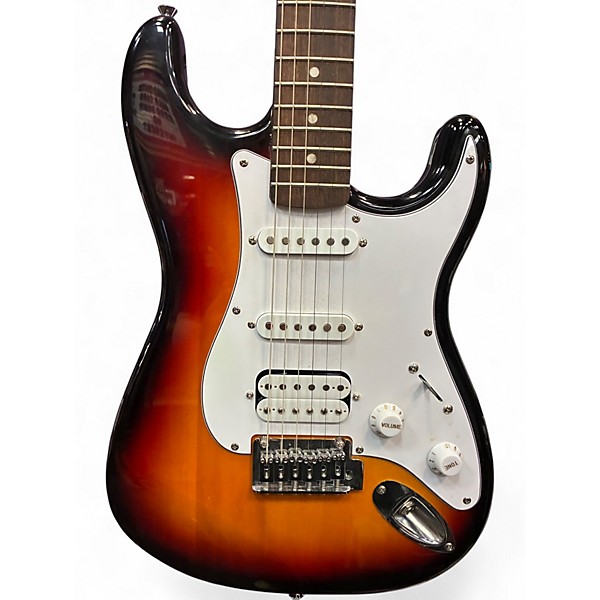 Used Squier Stratocaster 2 Color Sunburst Solid Body Electric Guitar