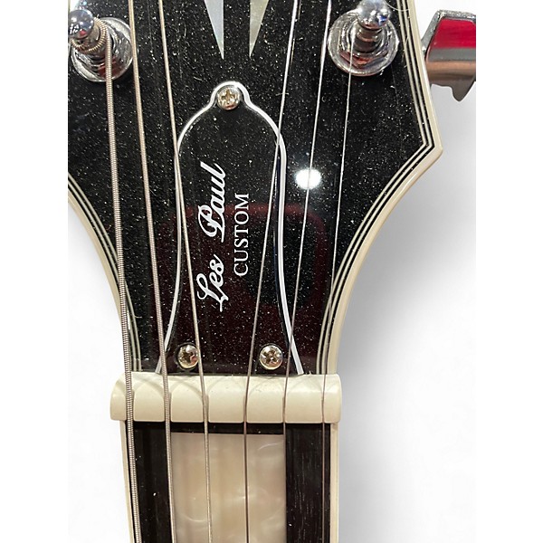 Used Epiphone ADAM JONES LES PAUL Black and Silver Solid Body Electric Guitar